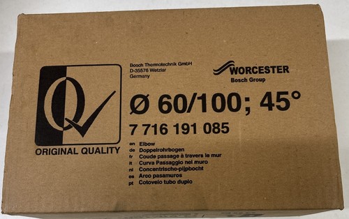 Worcester bosch boiler - 45°,