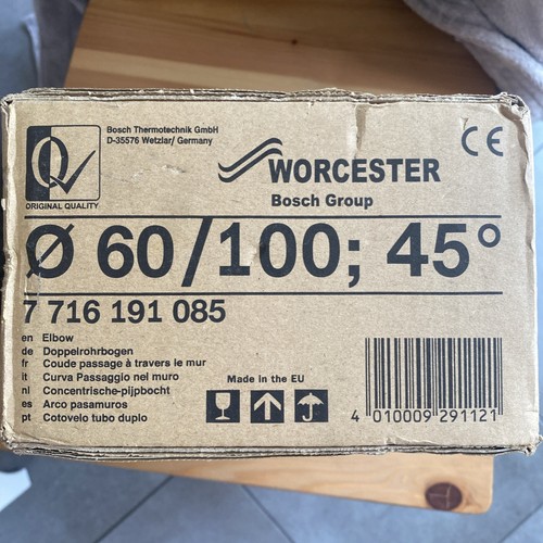 Worcester 7716191085 flue bend - worcester,